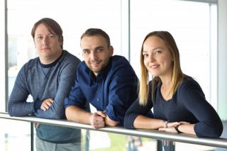 Tři nejoblíbenější učitelé biomedicíny. Zleva Martin Mézl, Roman Jakubíček a Marina Ronzhina | Autorka: Andrea Němcová